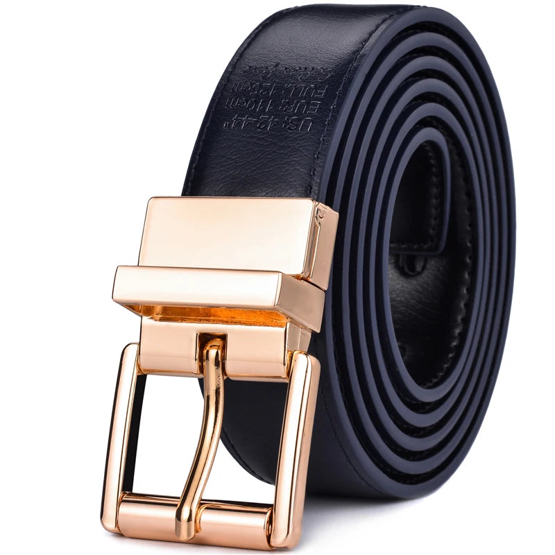 1Pcs Mens Reversible Leather Dress Casual Belts for Men 2.8cm