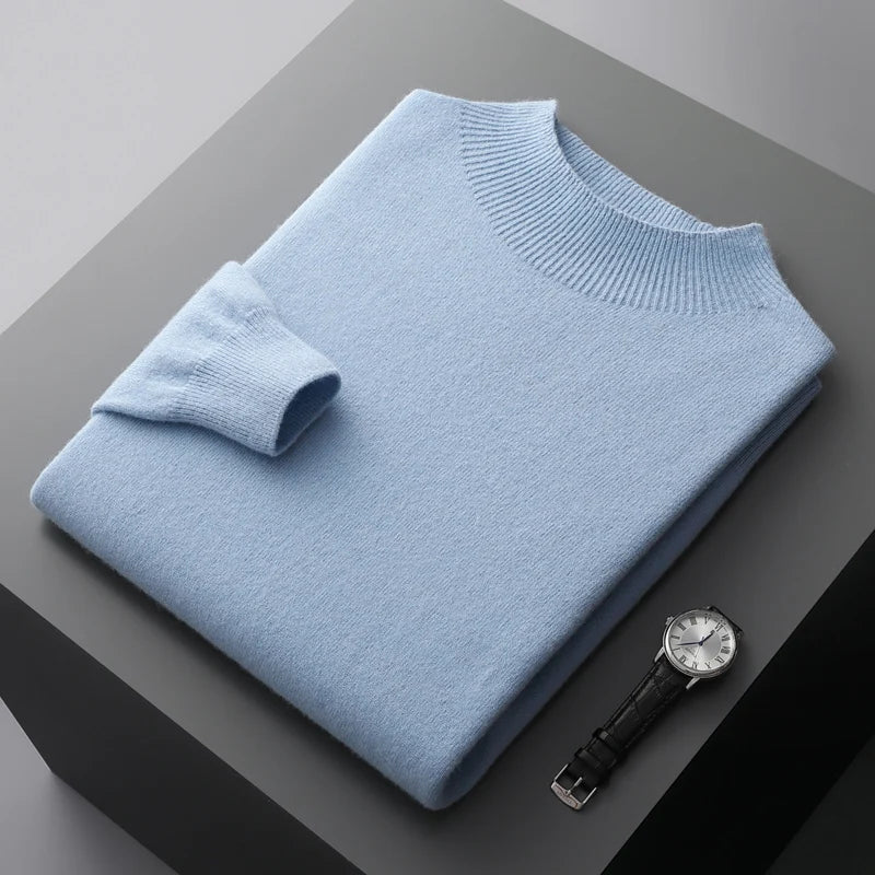 100% Pure Wool Cashmere Sweater Men's