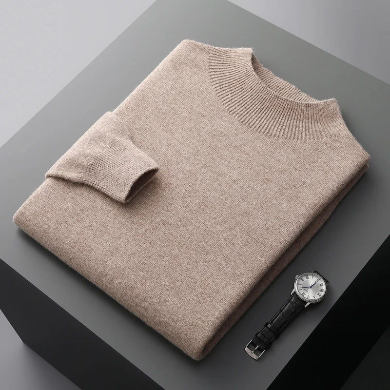 100% Pure Wool Cashmere Sweater Men's