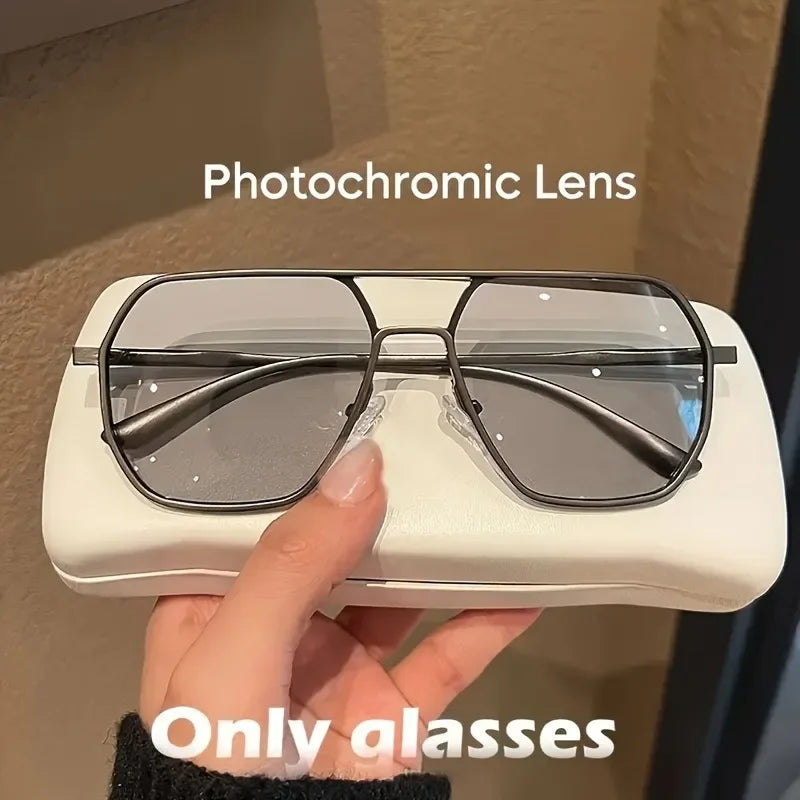Photochromic Square Polarized Glasses for Men and Women
