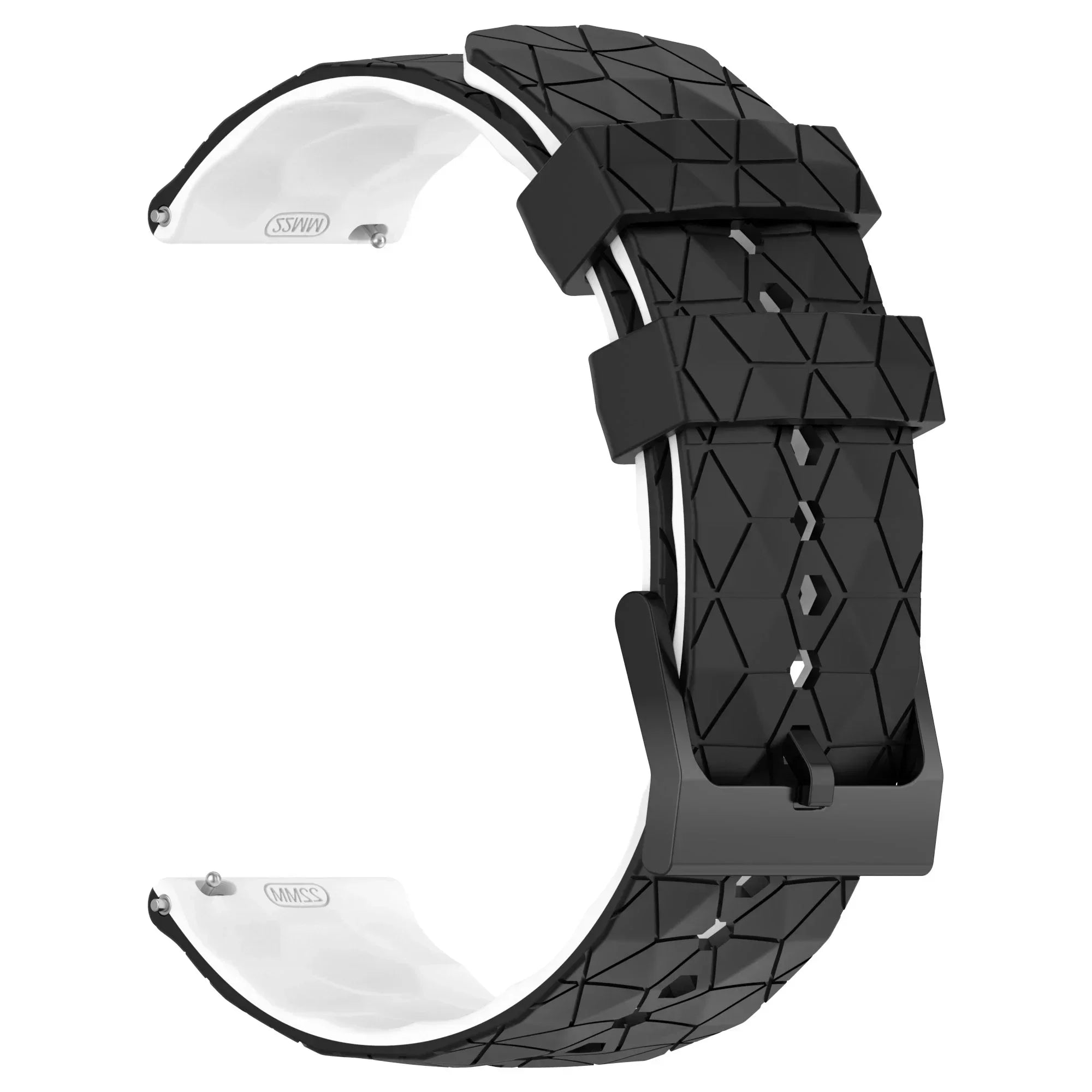 20mm 22mm Football Pattern Silicone Strap For Garmin Forerunner
