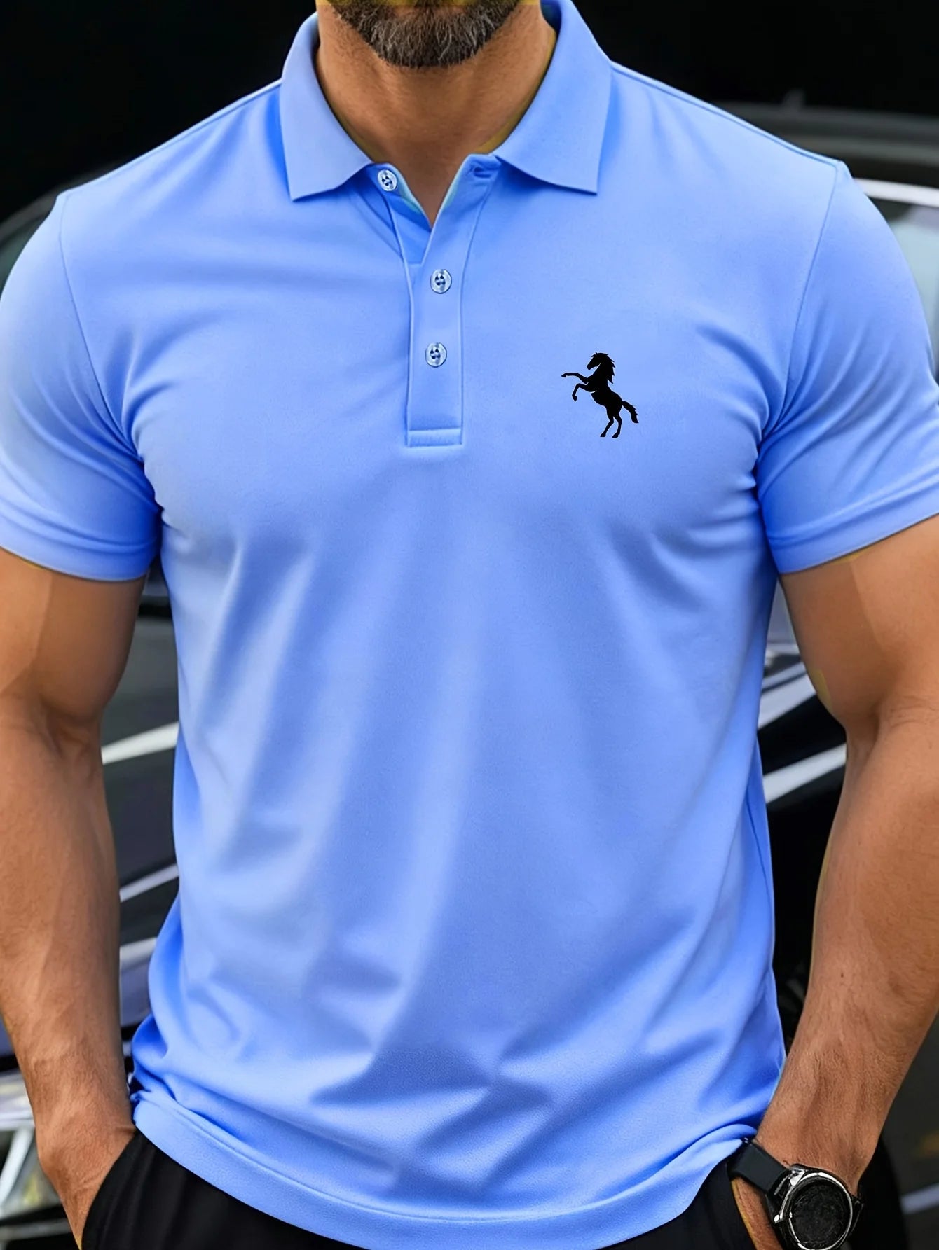 Men's POLO Short Sleeved T-shirt with Casual Style