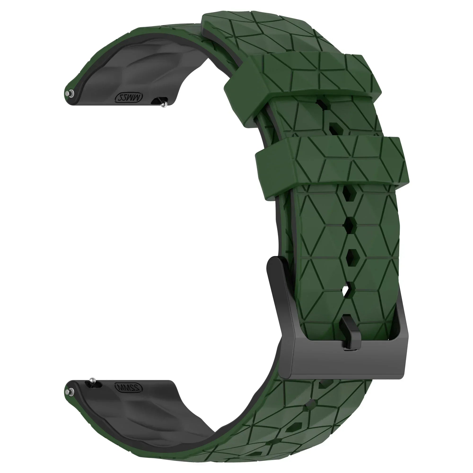 20mm 22mm Football Pattern Silicone Strap For Garmin Forerunner
