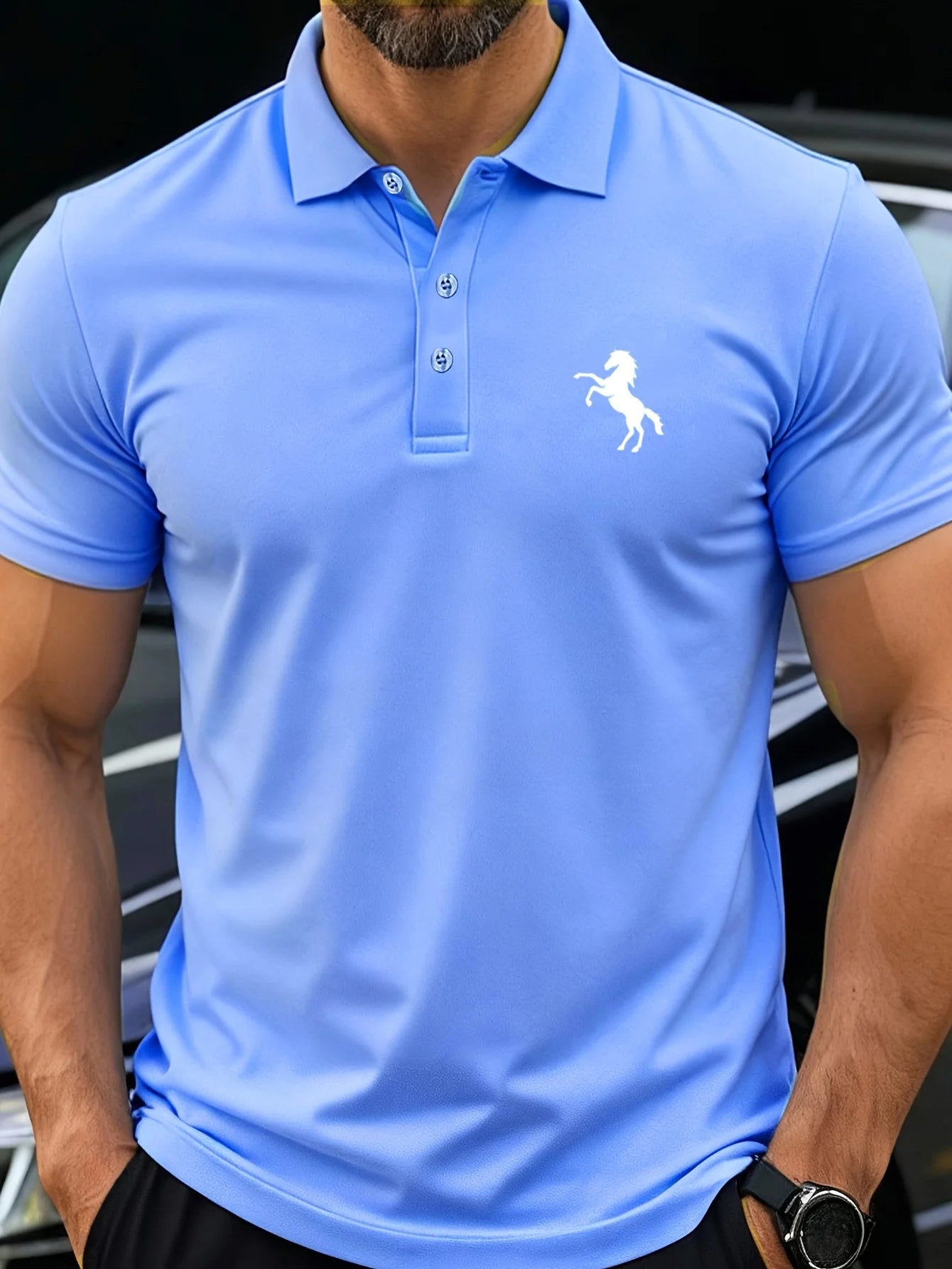 Men's POLO Short Sleeved T-shirt with Casual Style