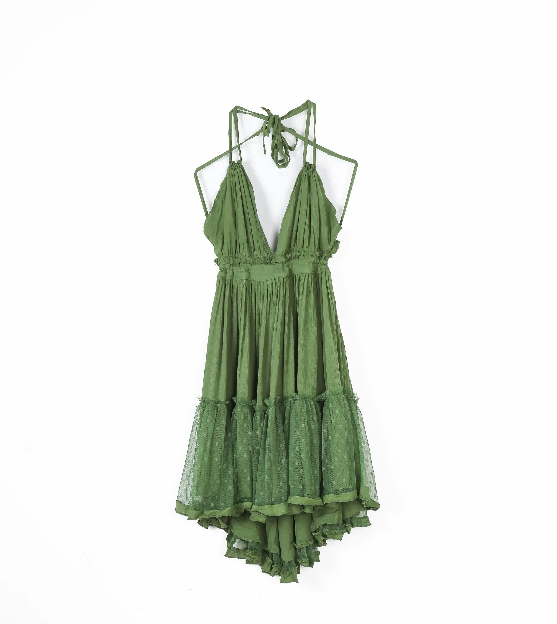 Canwedance Sexy Backless Lace Halter Dress Summer