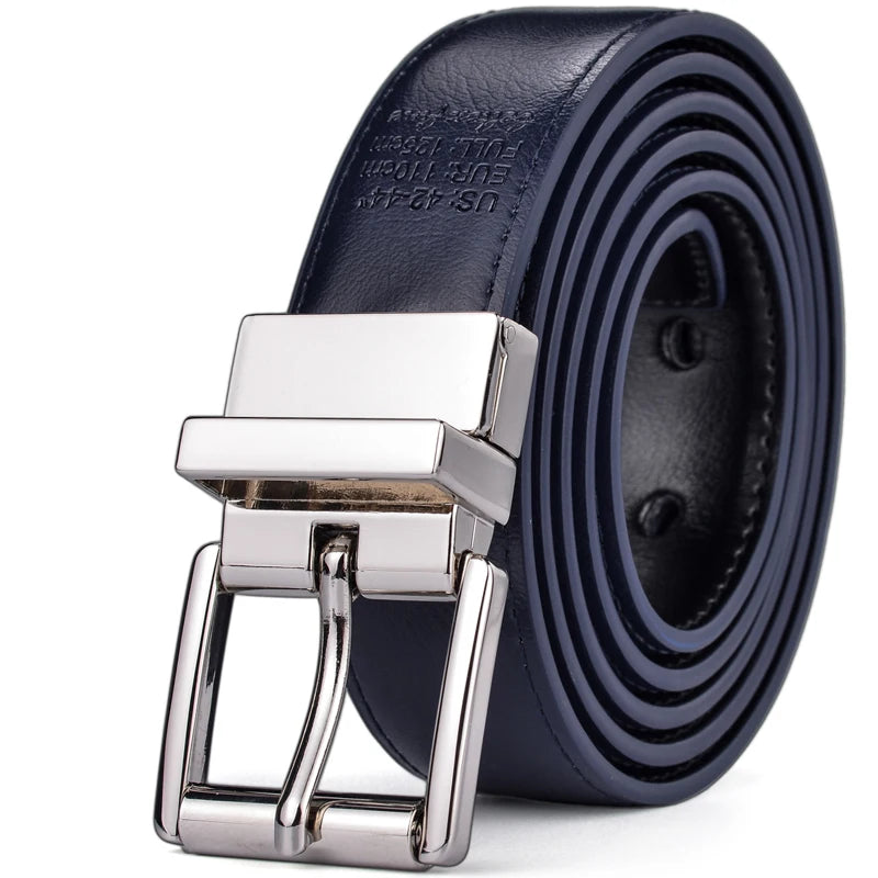 1Pcs Mens Reversible Leather Dress Casual Belts for Men 2.8cm