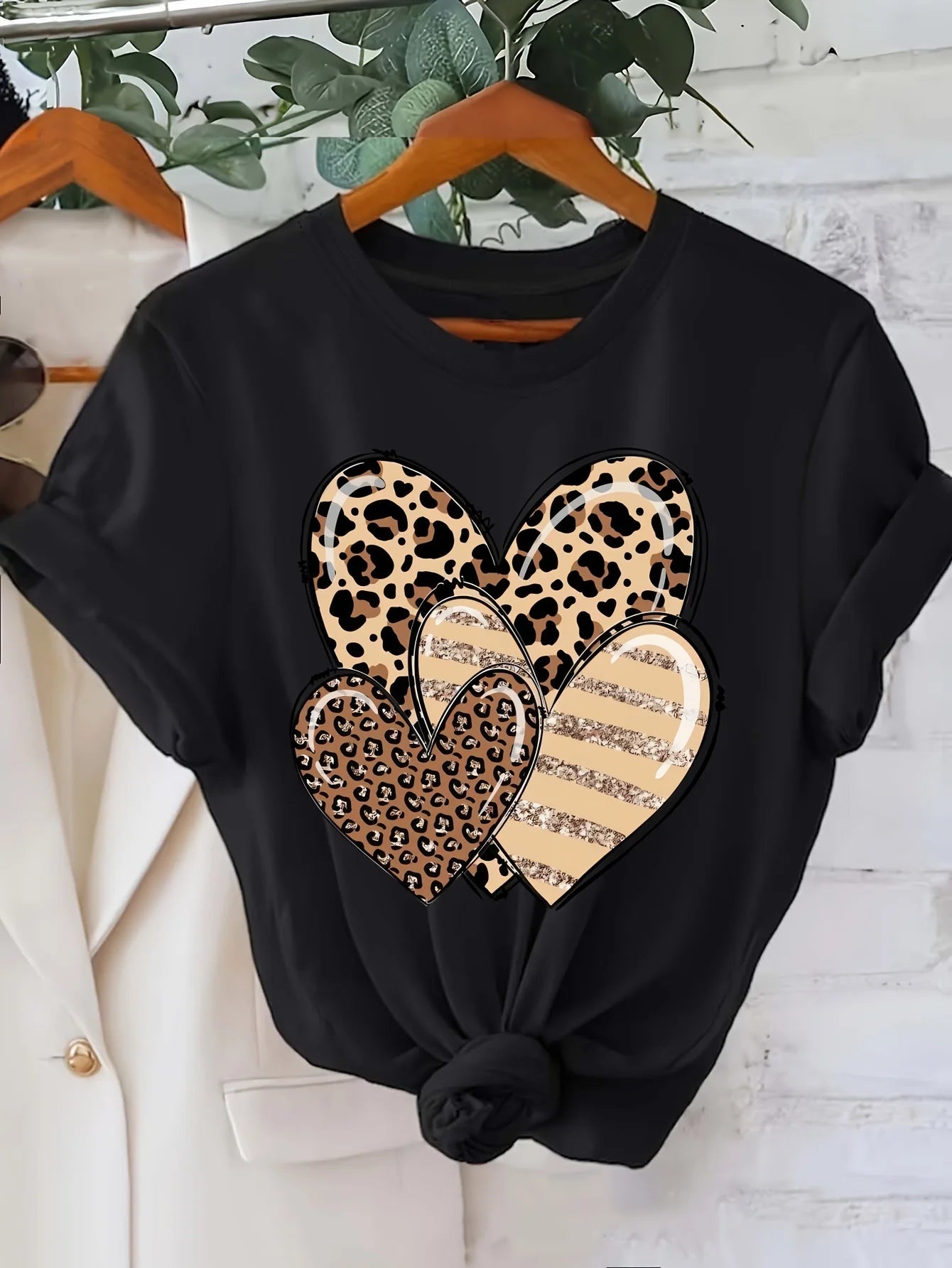 Leopard Print Top Women's Casual