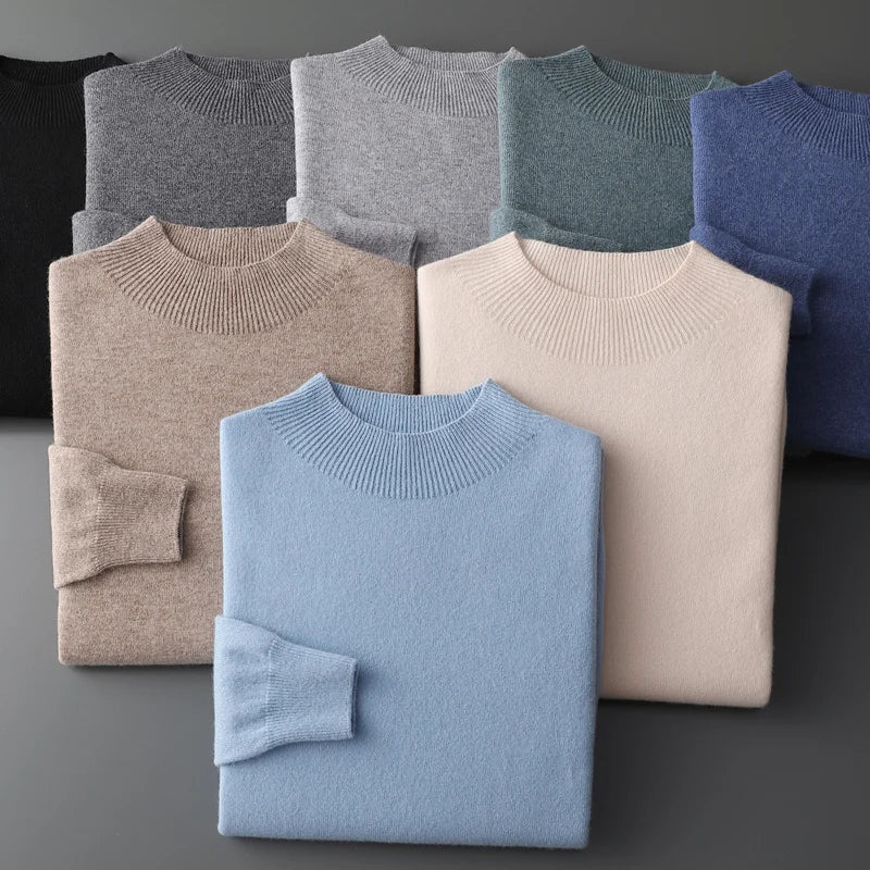 100% Pure Wool Cashmere Sweater Men's