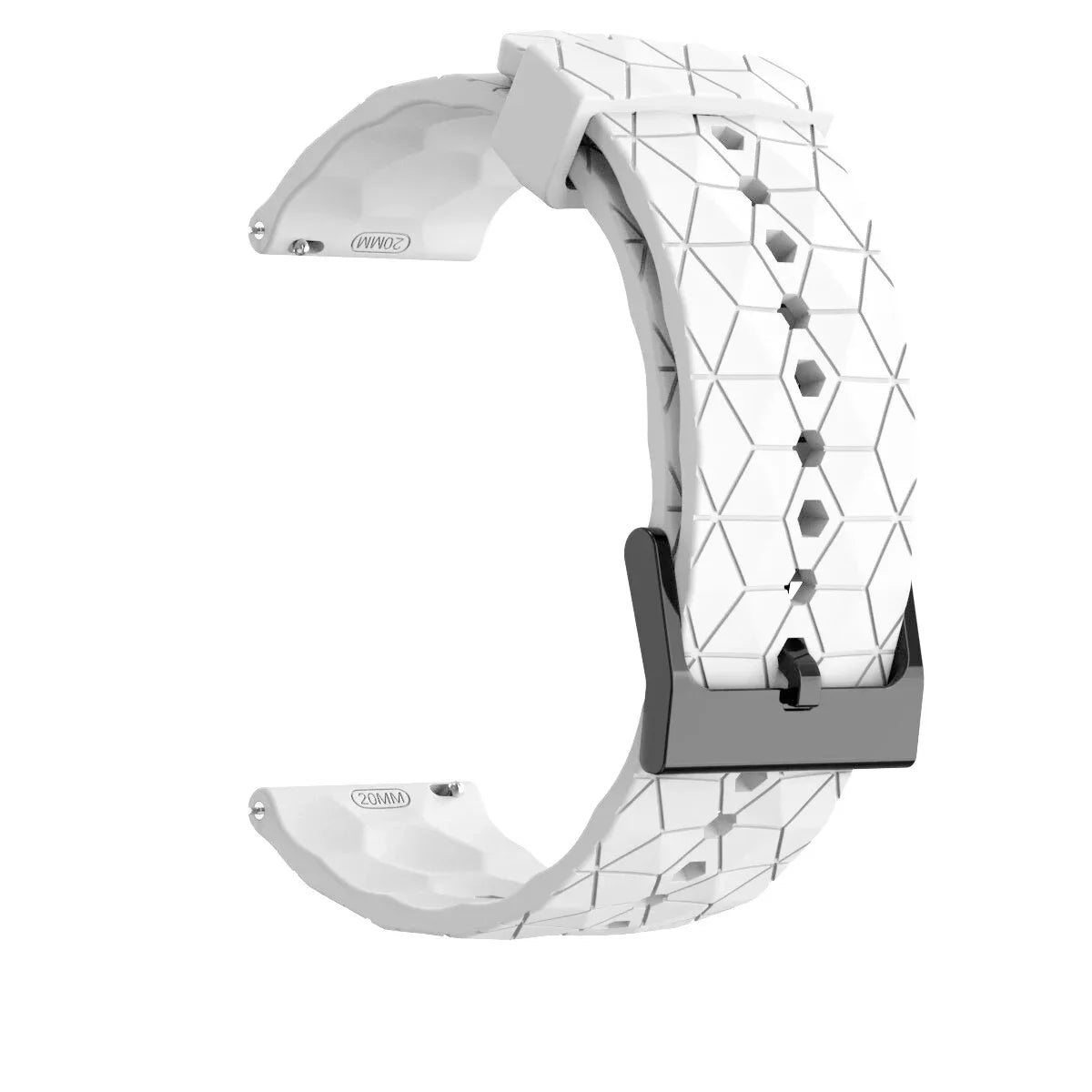 20mm 22mm Football Pattern Silicone Strap For Garmin Forerunner