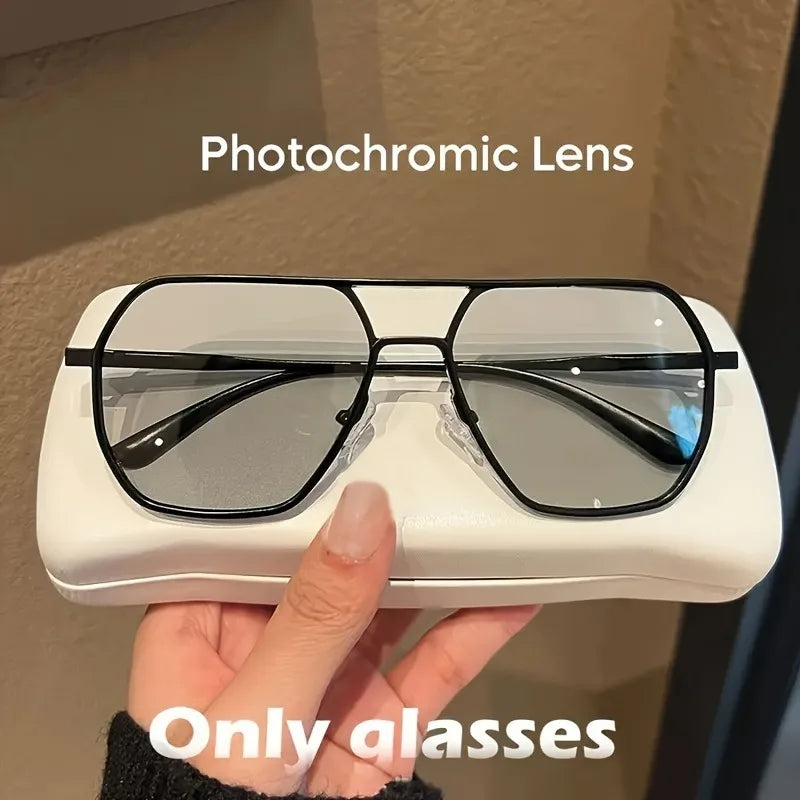 Photochromic Square Polarized Glasses for Men and Women