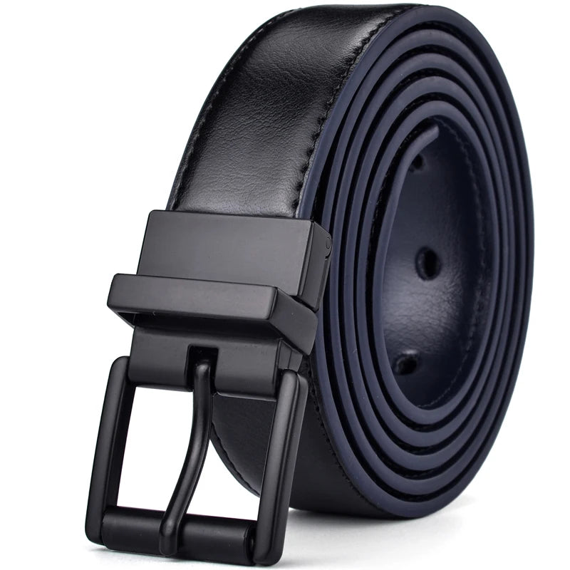 1Pcs Mens Reversible Leather Dress Casual Belts for Men 2.8cm