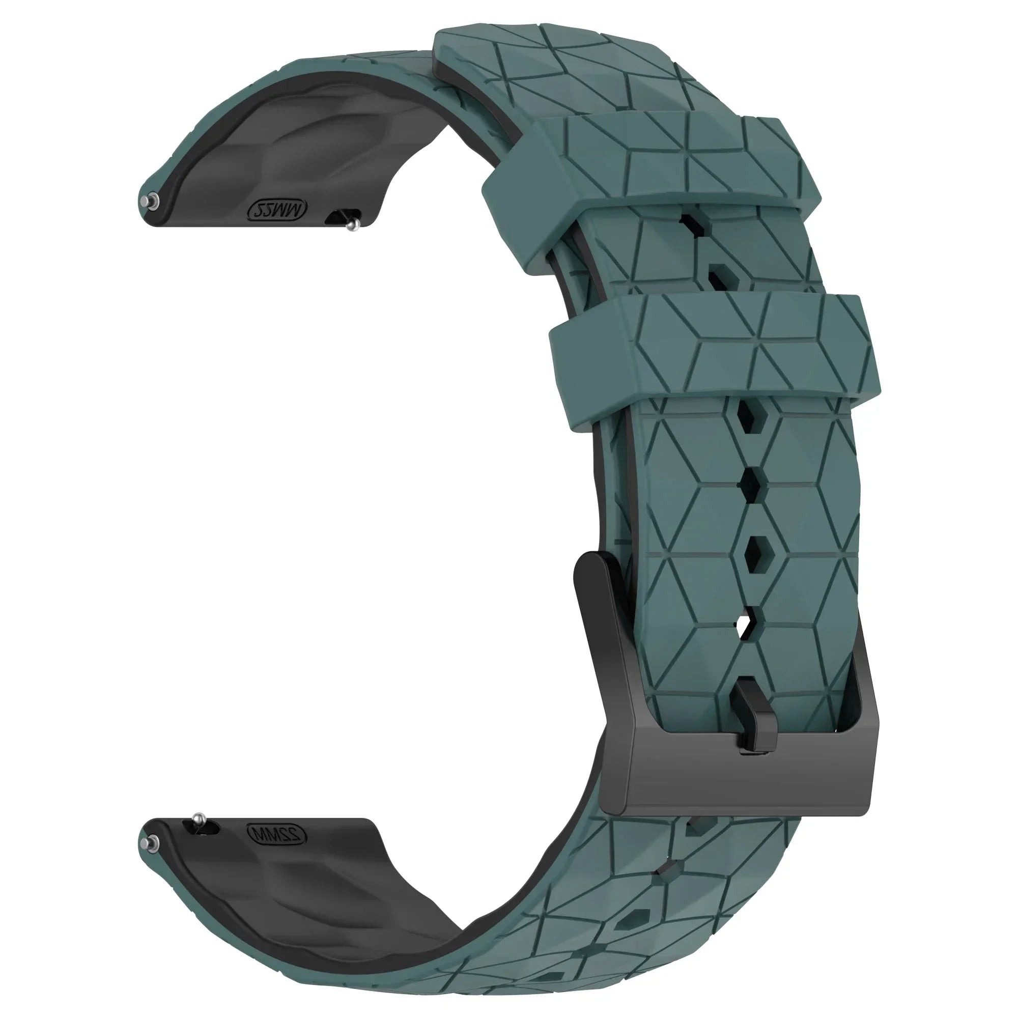 20mm 22mm Football Pattern Silicone Strap For Garmin Forerunner