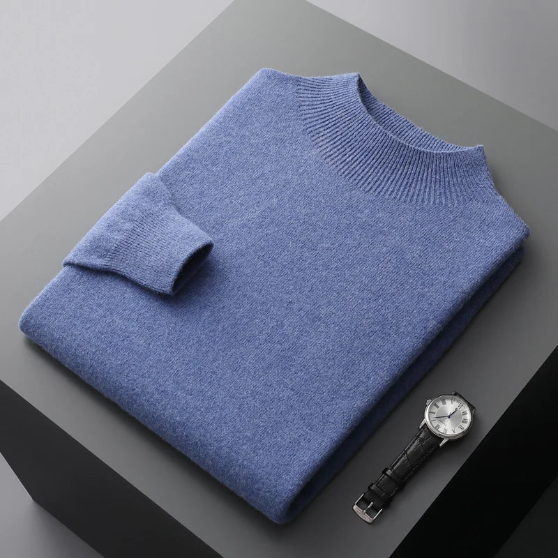 100% Pure Wool Cashmere Sweater Men's