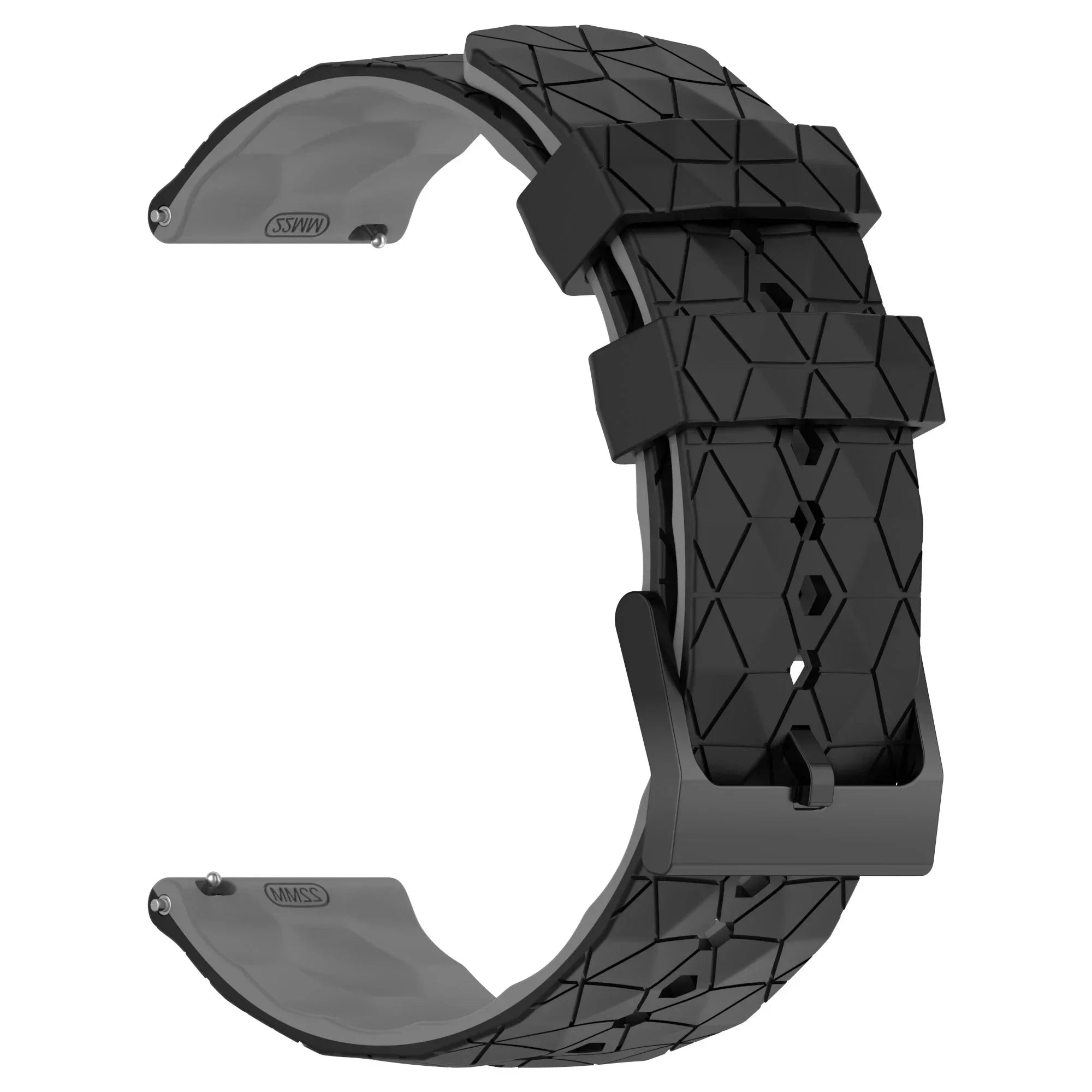 20mm 22mm Football Pattern Silicone Strap For Garmin Forerunner