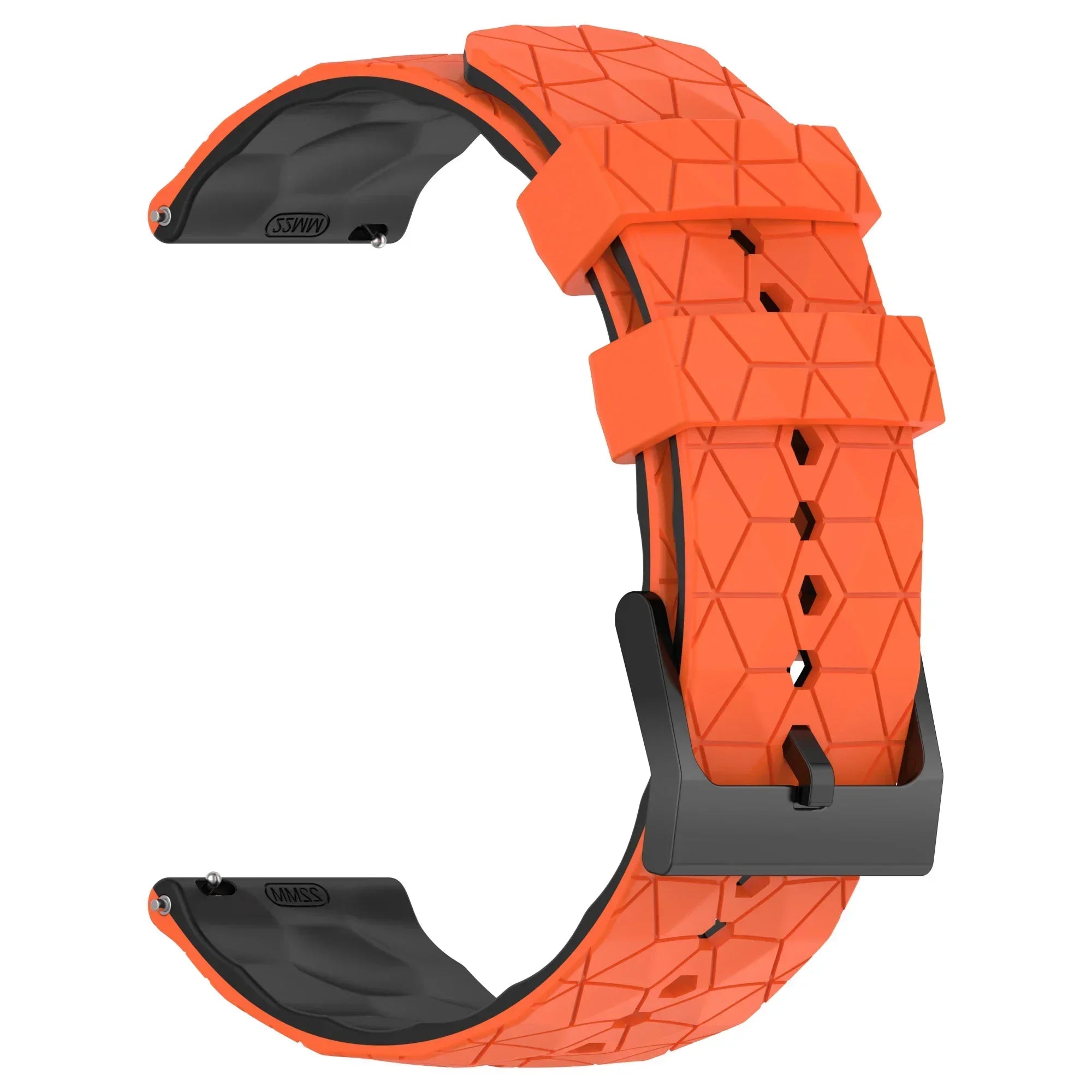 20mm 22mm Football Pattern Silicone Strap For Garmin Forerunner