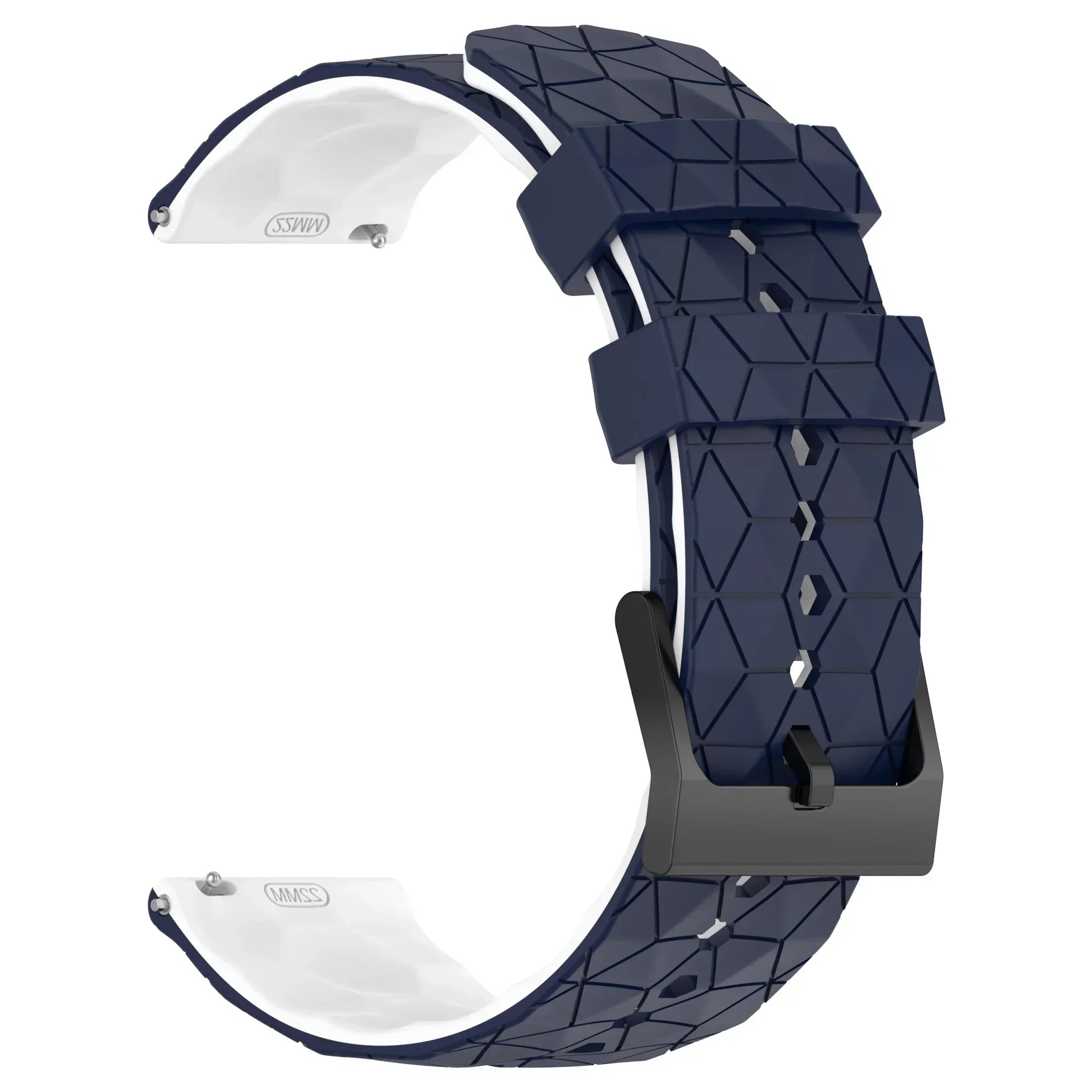 20mm 22mm Football Pattern Silicone Strap For Garmin Forerunner
