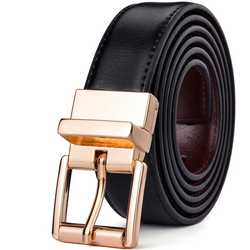 1Pcs Mens Reversible Leather Dress Casual Belts for Men 2.8cm