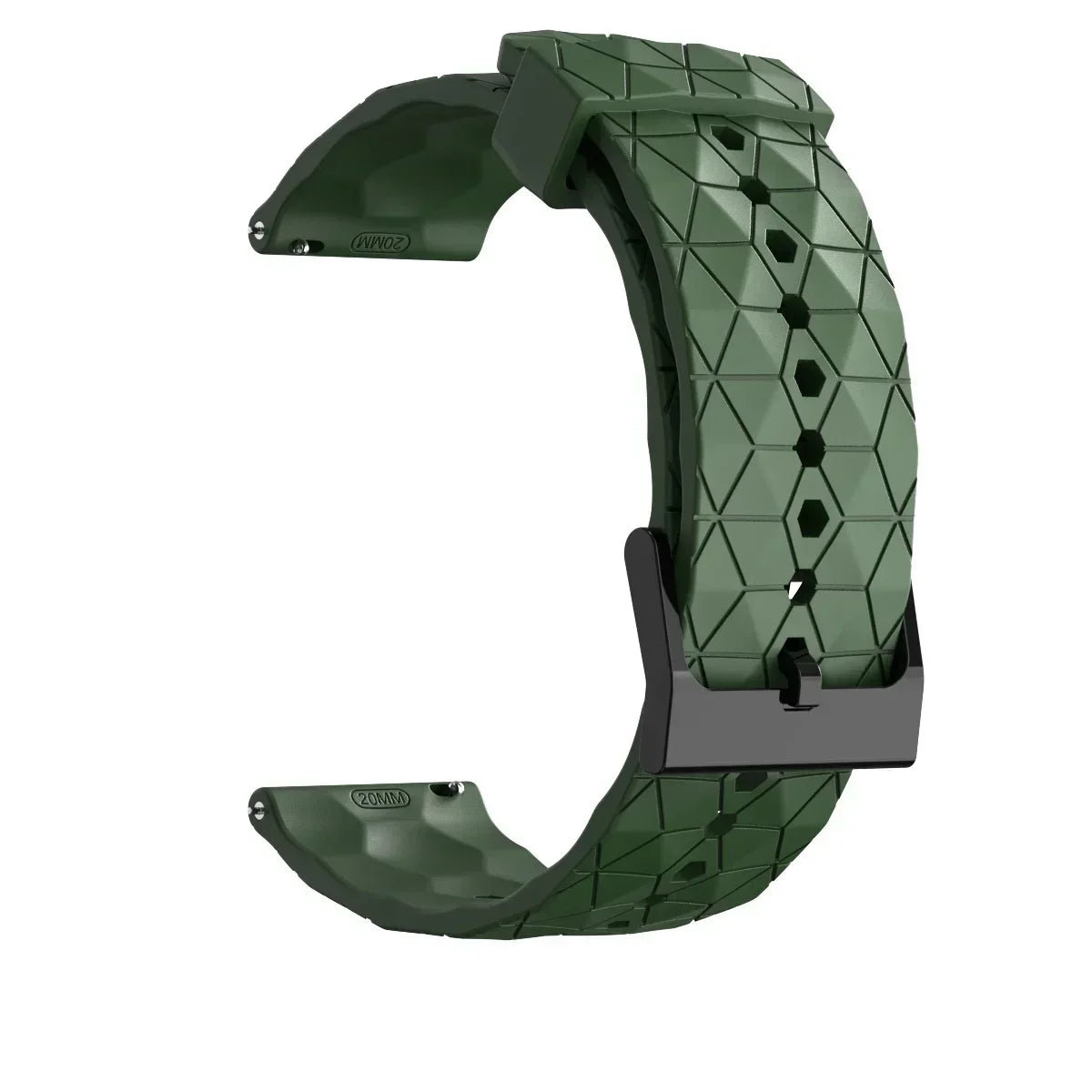 20mm 22mm Football Pattern Silicone Strap For Garmin Forerunner