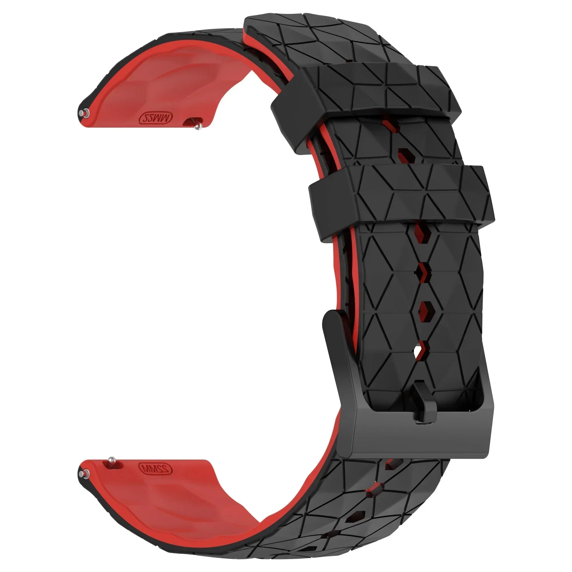 20mm 22mm Football Pattern Silicone Strap For Garmin Forerunner