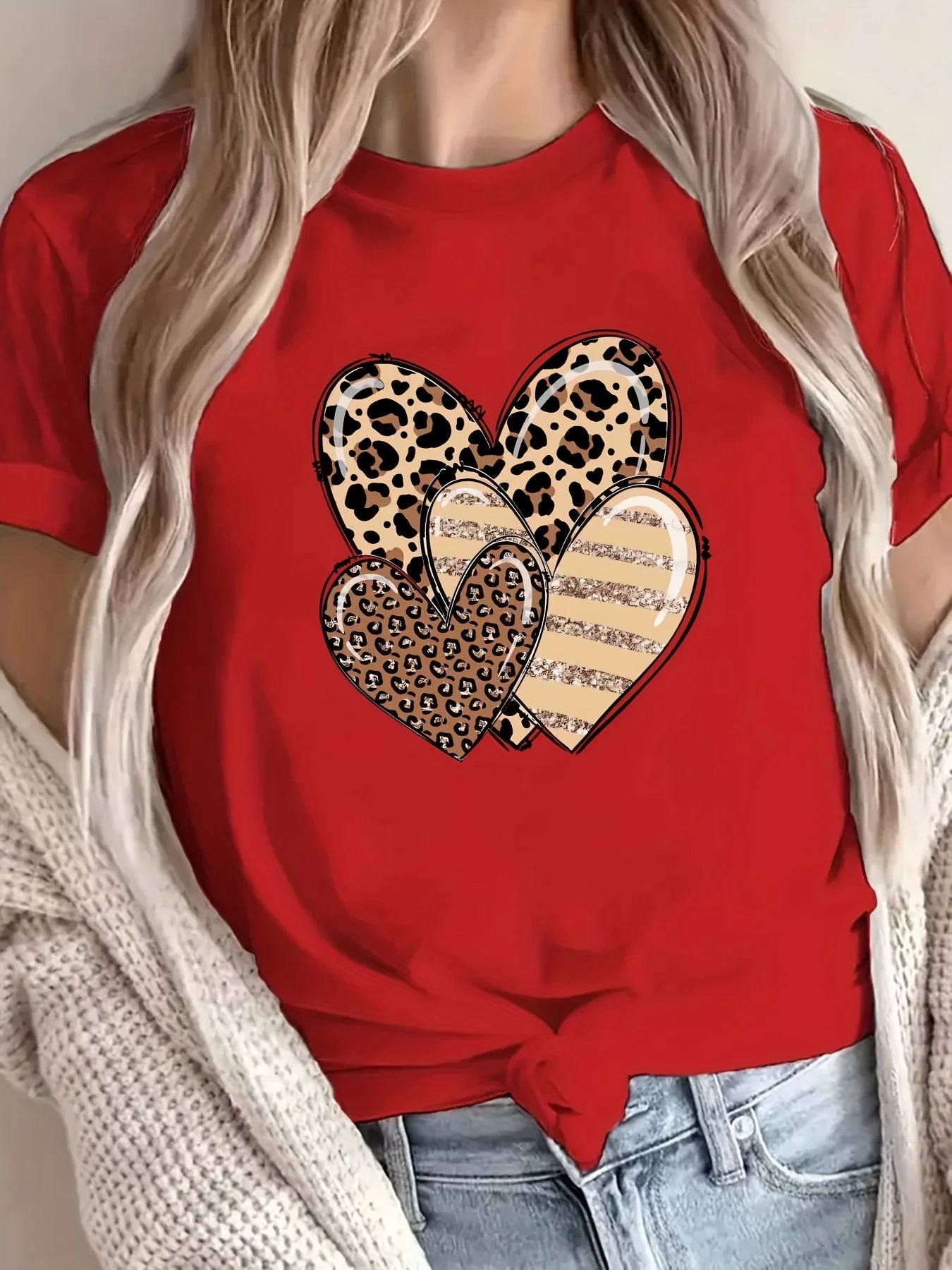 Leopard Print Top Women's Casual