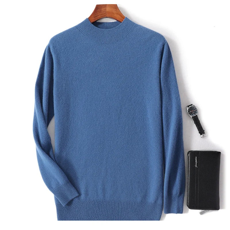 100% Pure Wool Cashmere Sweater Men's