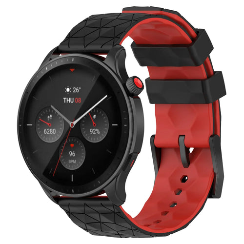 20mm 22mm Football Pattern Silicone Strap For Garmin Forerunner