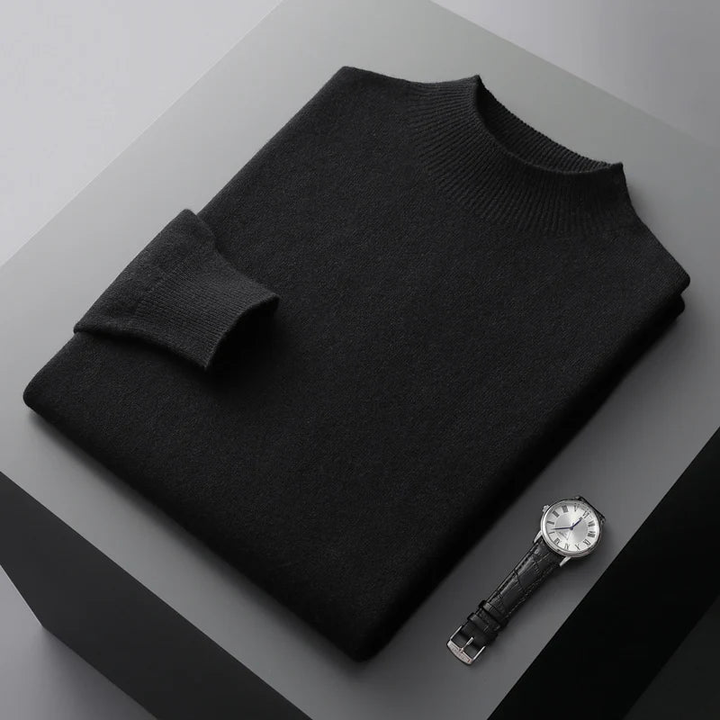 100% Pure Wool Cashmere Sweater Men's
