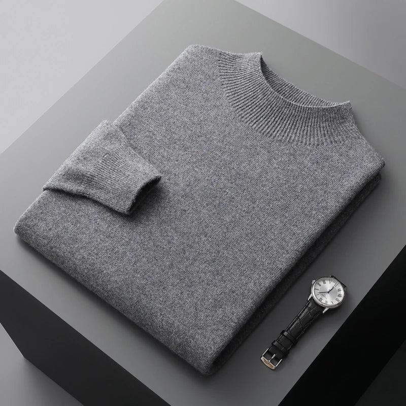 100% Pure Wool Cashmere Sweater Men's