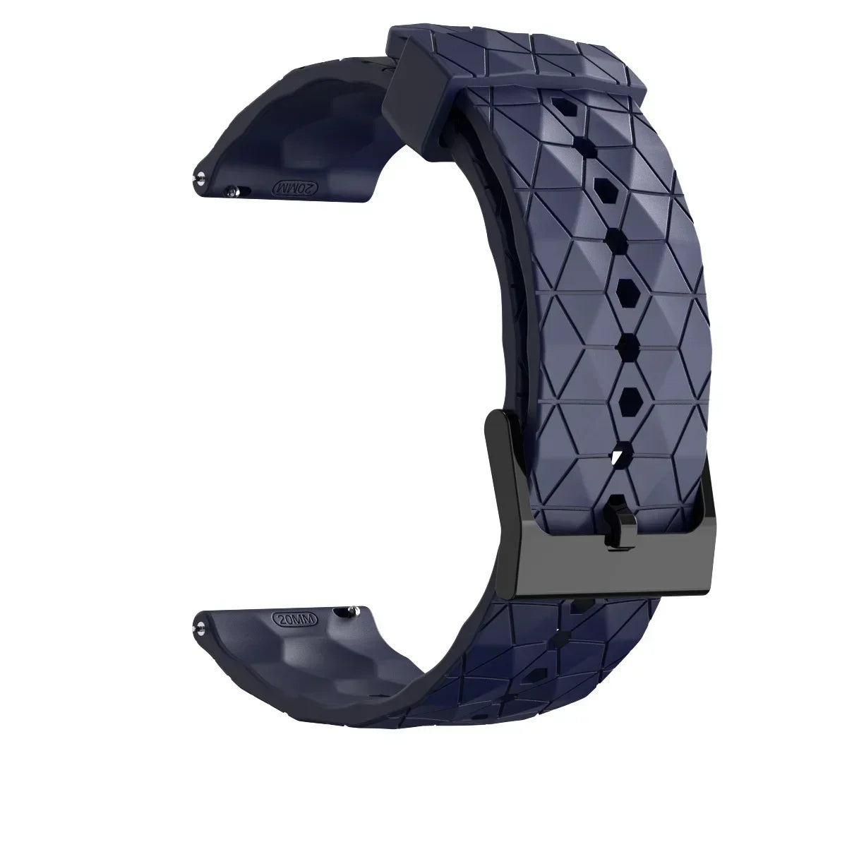 20mm 22mm Football Pattern Silicone Strap For Garmin Forerunner